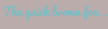 Image with Font Color 72BFC5 and Background Color BBACAC